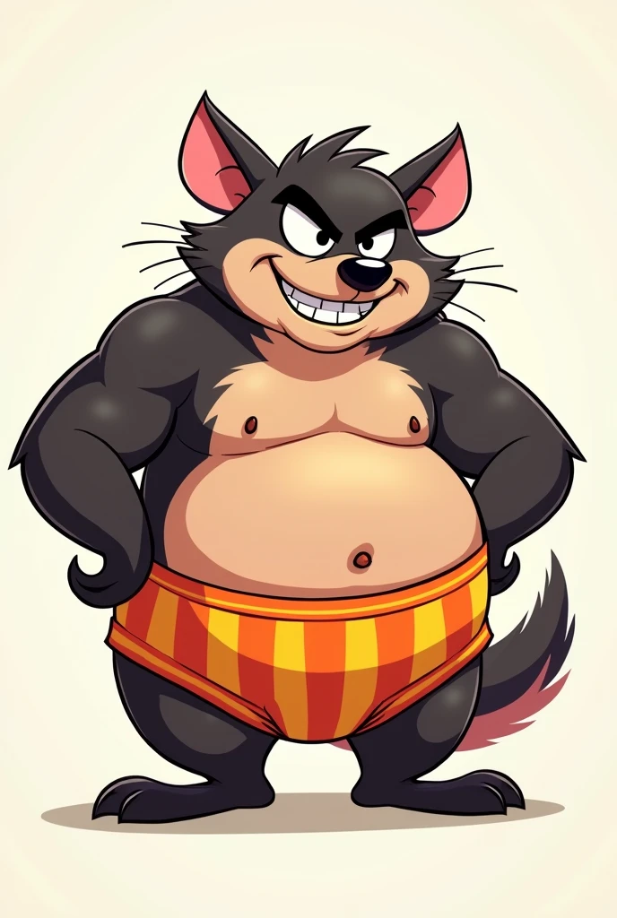 Tazmania drawing with underwear