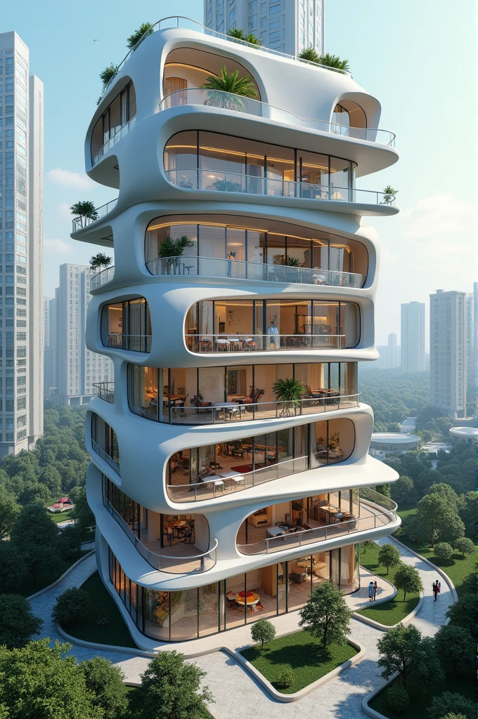 Imagine a futuristic hostel for Students or a pod Hostel