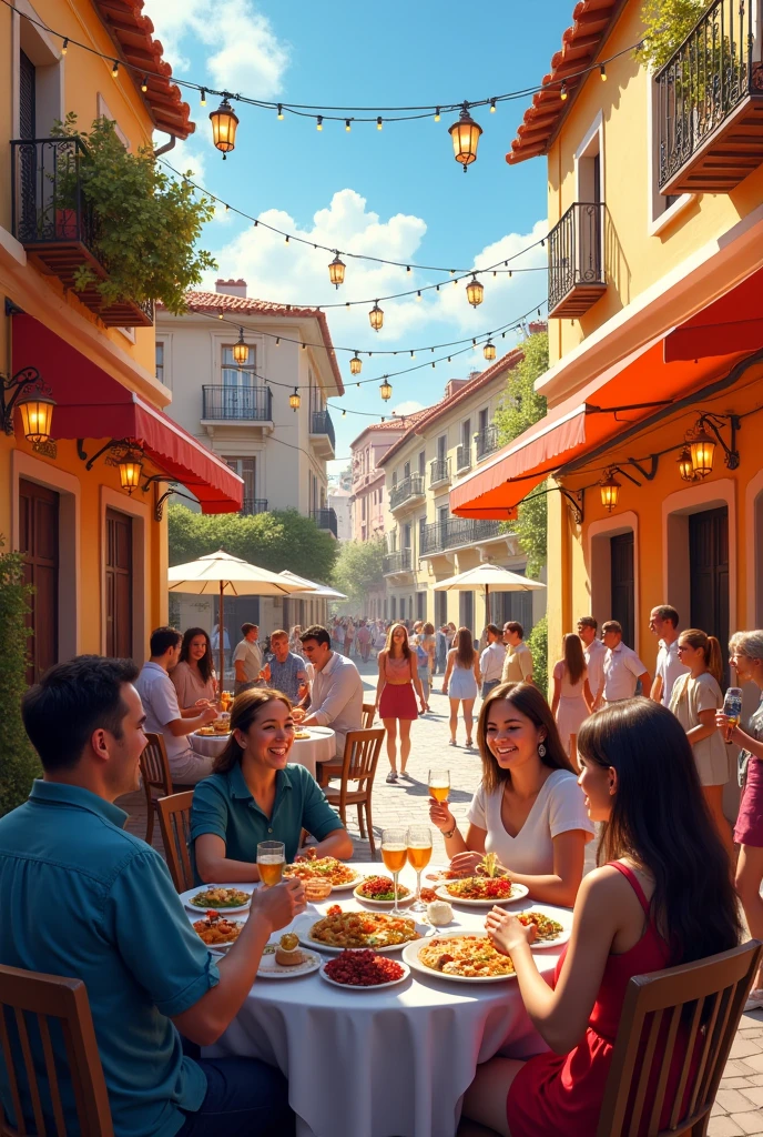 The Spanish also have a friendly reputation and the food is popular, especially the tapas