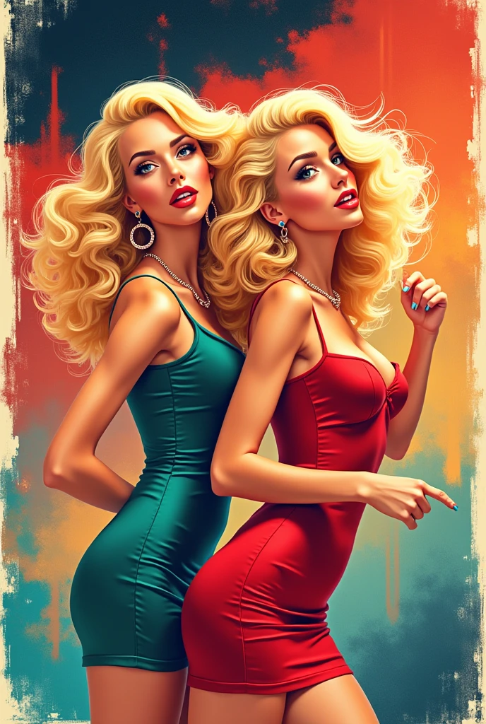 cover for a podcast called " blondes in full swing “