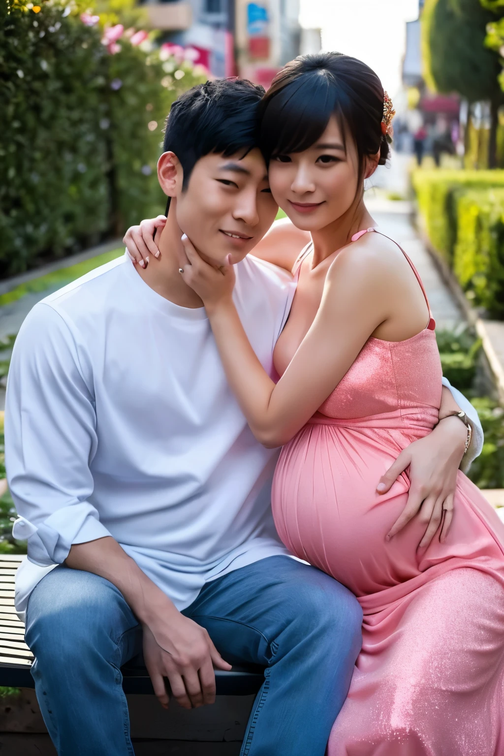 Asian guy 21 years pregnant with his husband omegaverse
