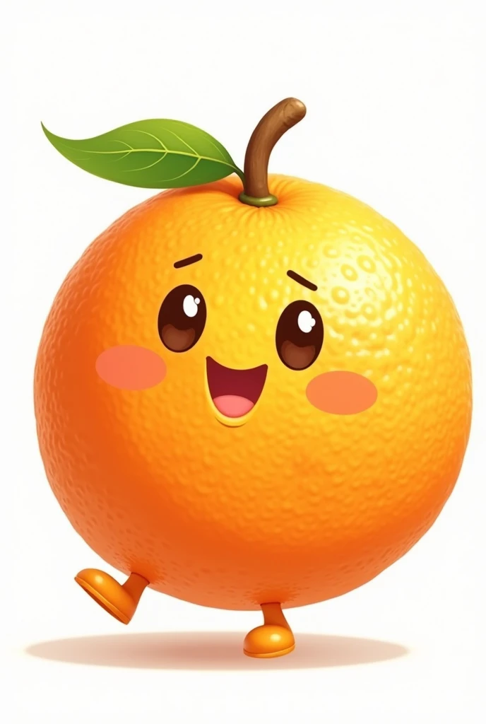 ANIMATED DRAWING OF THE ORANGE WITH A WHITE BACKGROUND