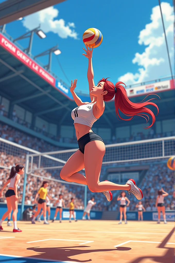 Anime girl volleyball big ass