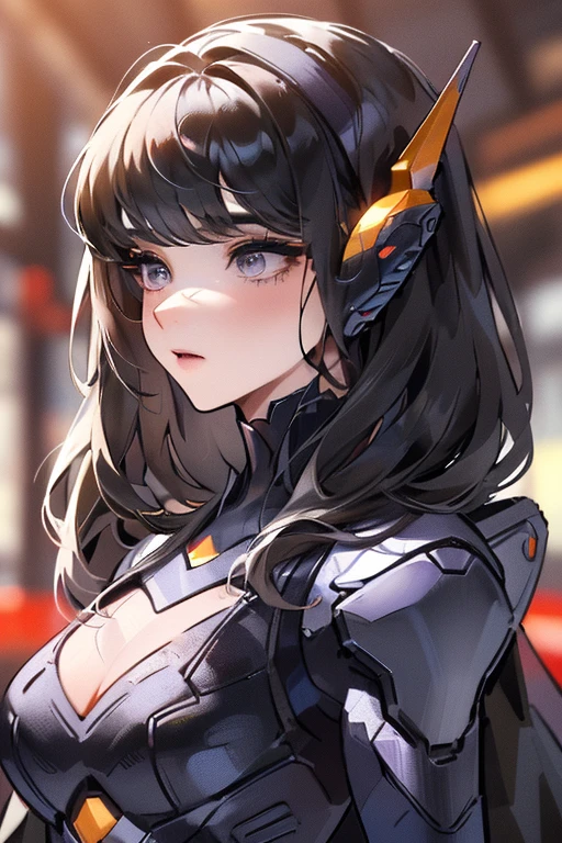 (masterpiece),(Highest quality),(Super detailed),(Best illustrations),(Best Shadow),(Absurd),(Detailed Background),(so beautiful), 16K, 8K, 4K,(Best Shadow),empty eyes,robotization,woman ,big bust,Robot Joint ,Metal skin,Black Suit,long hair,a black suit that covers the whole body