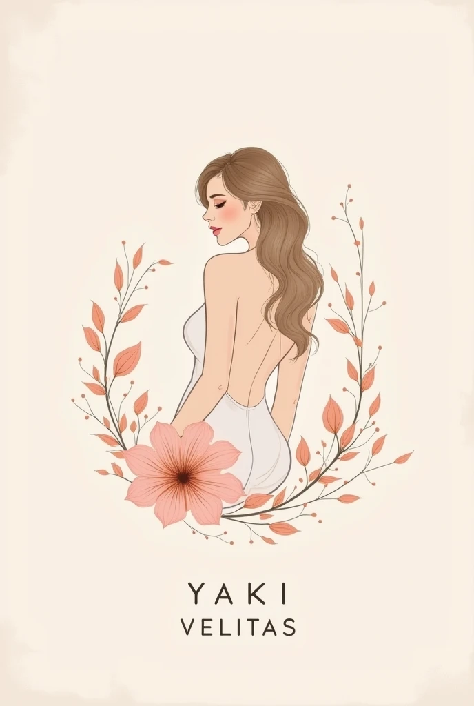 I want a logo for my business called “Yaki Velitas”. My business is about scented candles with exclusive aromas, I want the logo to be feminine, elegant, fine and with pastel colors