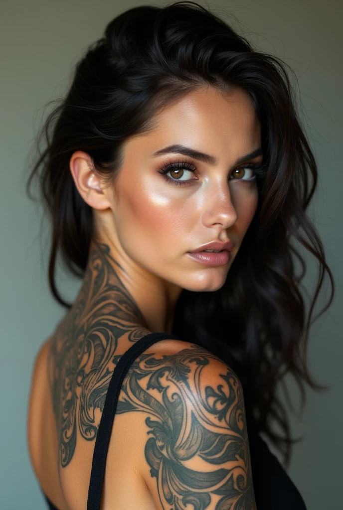 Woman with a tattoo