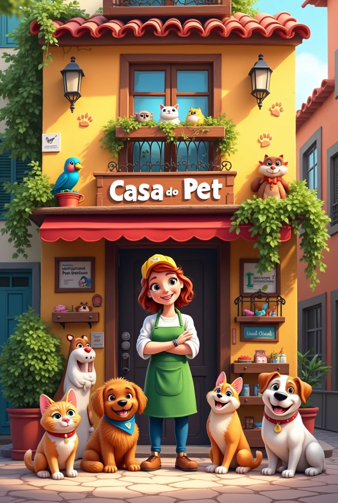 A banner for a Pet shop with the name Casa do Pet