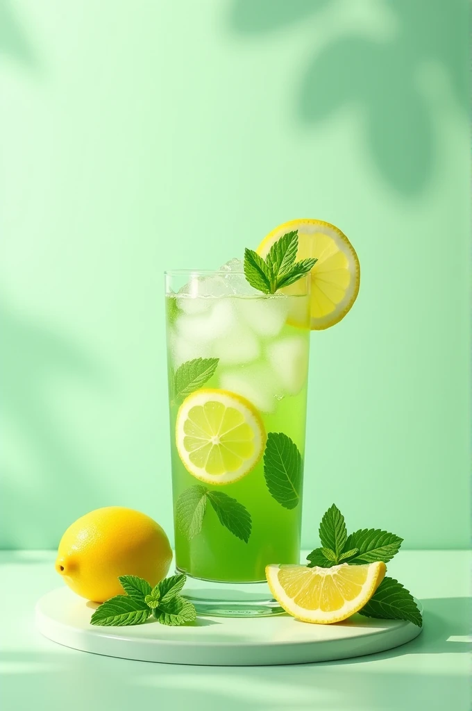 A flyer promoting my mint lemonade