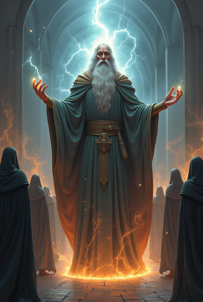 Bestow upon me knowledge
Wizard, all-knowing, all-wise
I want to rule this kingdom
Make sweet the breeze now defiled
Dethrone the evil prince's iron fists
In velvet gloves of sin
Parade the grey-robed monks
The vestal virgins, wheel the wyvern's in

Let the ceremony consecrate the marriage
Let me be the protégé of Five Magics
Give me alchemy
Give me wizardry
Give me sorcery
Thermatology
Electricity
Magic if you please
Master all of these
Bring him to his knees

I master Five Magics
I master Five Magics
I master Five Magics
I master Five Magics

Possessed with hellish torment (possesed with hellish torment)
I master magics five (I master magics five)
Hunting the abyss lord (hunting the abyss lord)
Only one will stay alive (only one will stay alive)
He who lives by the sword (he who lives by the sword)
Will surely also die (will surely also die)
He who lives in sin (he who lives in sin)
Will surely live the lie