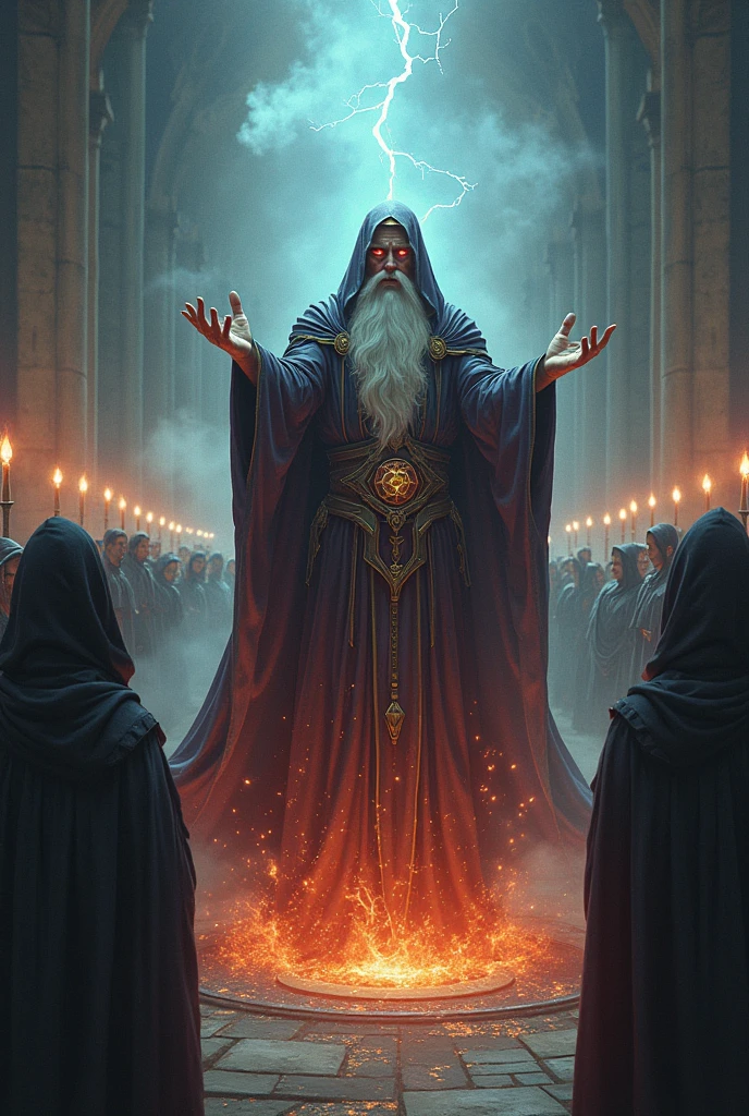 Bestow upon me knowledge
Wizard, all-knowing, all-wise
I want to rule this kingdom
Make sweet the breeze now defiled
Dethrone the evil prince's iron fists
In velvet gloves of sin
Parade the grey-robed monks
The vestal virgins, wheel the wyvern's in
Let the ceremony consecrate the marriage
Let me be the protégé of Five Magics
Give me alchemy
Give me wizardry
Give me sorcery
Thermatology
Electricity
Magic if you please
Master all of these
Bring him to his knees
I master Five Magics
I master Five Magics
I master Five Magics
I master Five Magics
Possessed with hellish torment (possesed with hellish torment)
I master magics five (I master magics five)
Hunting the abyss lord (hunting the abyss lord)
Only one will stay alive (only one will stay alive)
He who lives by the sword (he who lives by the sword)
Will surely also die (will surely also die)
He who lives in sin (he who lives in sin)
Will surely live the lie