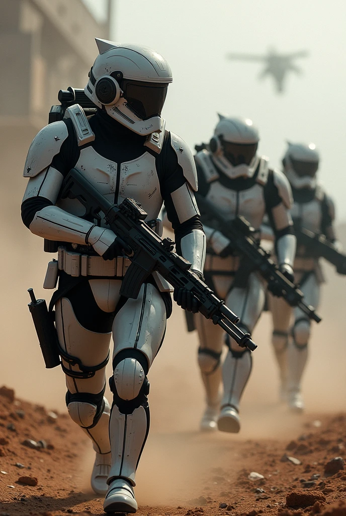An oc trooper regiment with a totally original design fighting