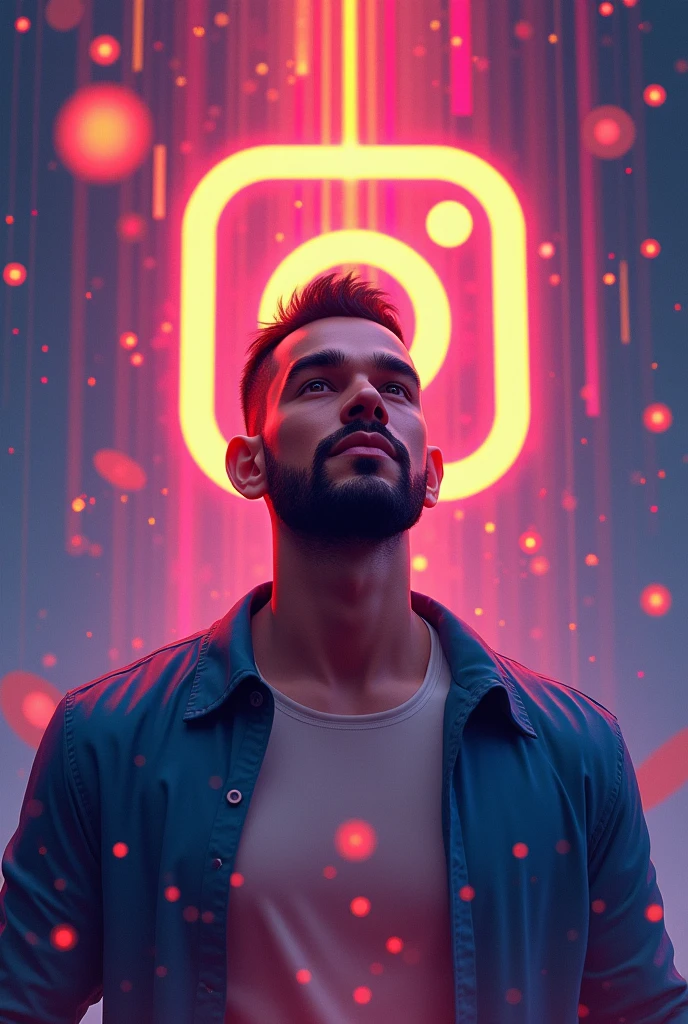 One men motivation in Instagram logo animation 
