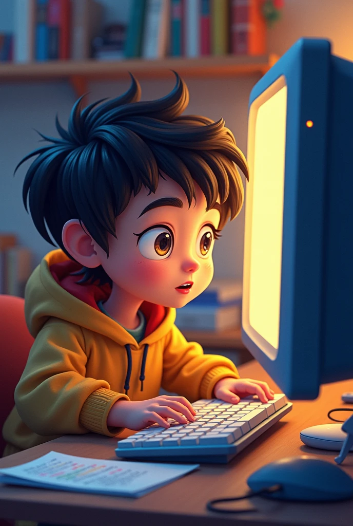 with that animated child now that he is with a computer programming