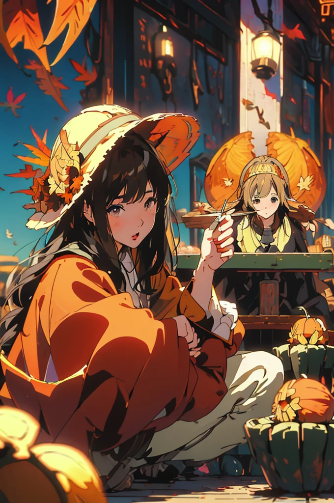 (masterpiece:1.2), Highest quality,Pixiv,Surprised girl,Portraiture、1、Large Breasts、Small waist、Close-up of face、Ecstasy、((((Autumn Outfits、shirt、Squatting sloppily))))、pread your legs、Girl sitting、Beer and Yakitori、Matsutake