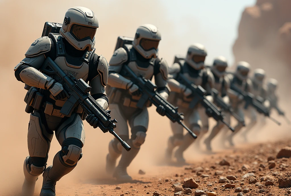 An oc trooper regiment with a totally original design fighting