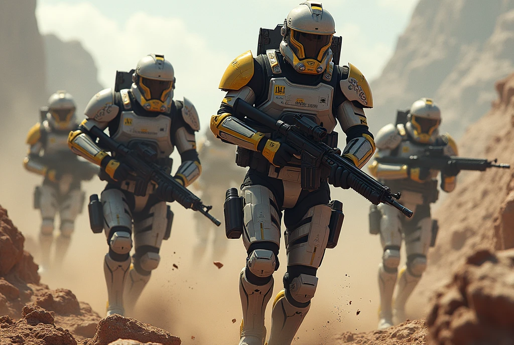 An oc trooper regiment with a totally original design fighting