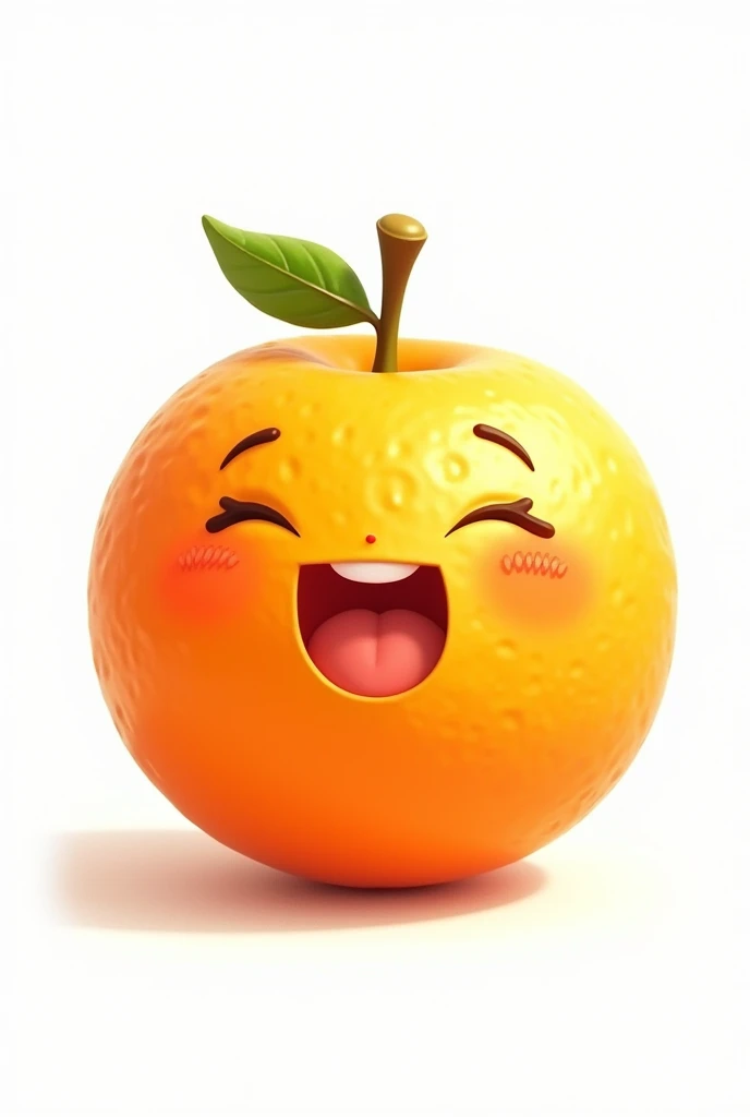 HELP ME WITH AN ANIMATED DRAWING OF THE ORANGE WITH A WHITE BACKGROUND