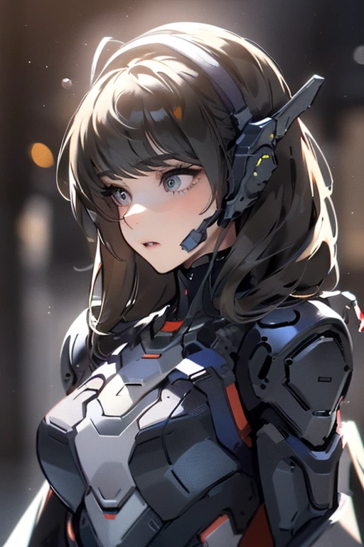 (masterpiece),(Highest quality),(Super detailed),(Best illustrations),(Best Shadow),(Absurd),(Detailed Background),(so beautiful), 16K, 8K, 4K,(Best Shadow),empty eyes,robotization,woman ,big bust,Robot Joint ,Metal skin,Black Suit,long hair,a black suit that covers the whole body