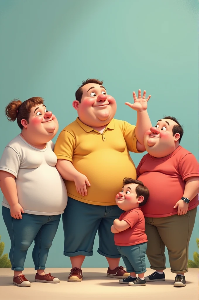 5 fat people