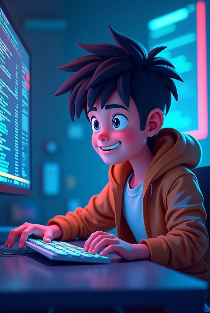 with that animated young man now that he is with a computer programming
