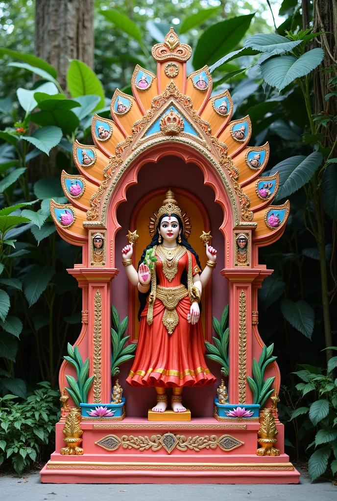 Ganpati makhra decoration ideas theme is women's safety