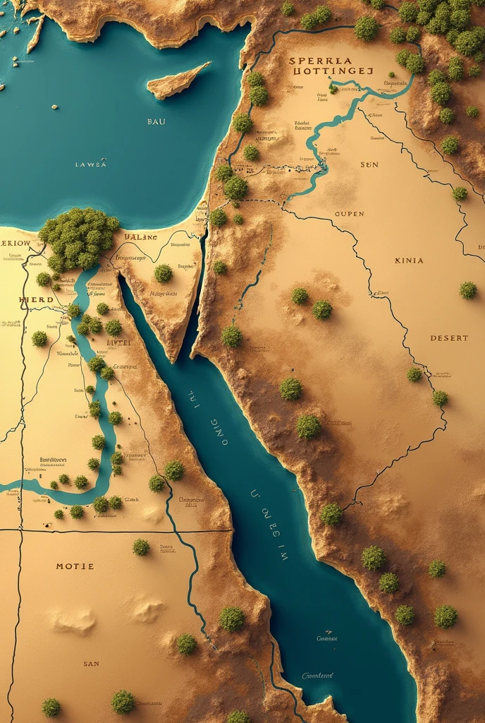 Mesopotamia top view map