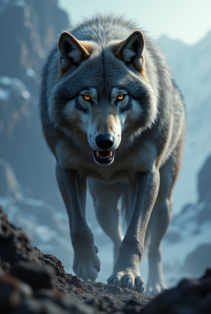 wolf with Word indomable