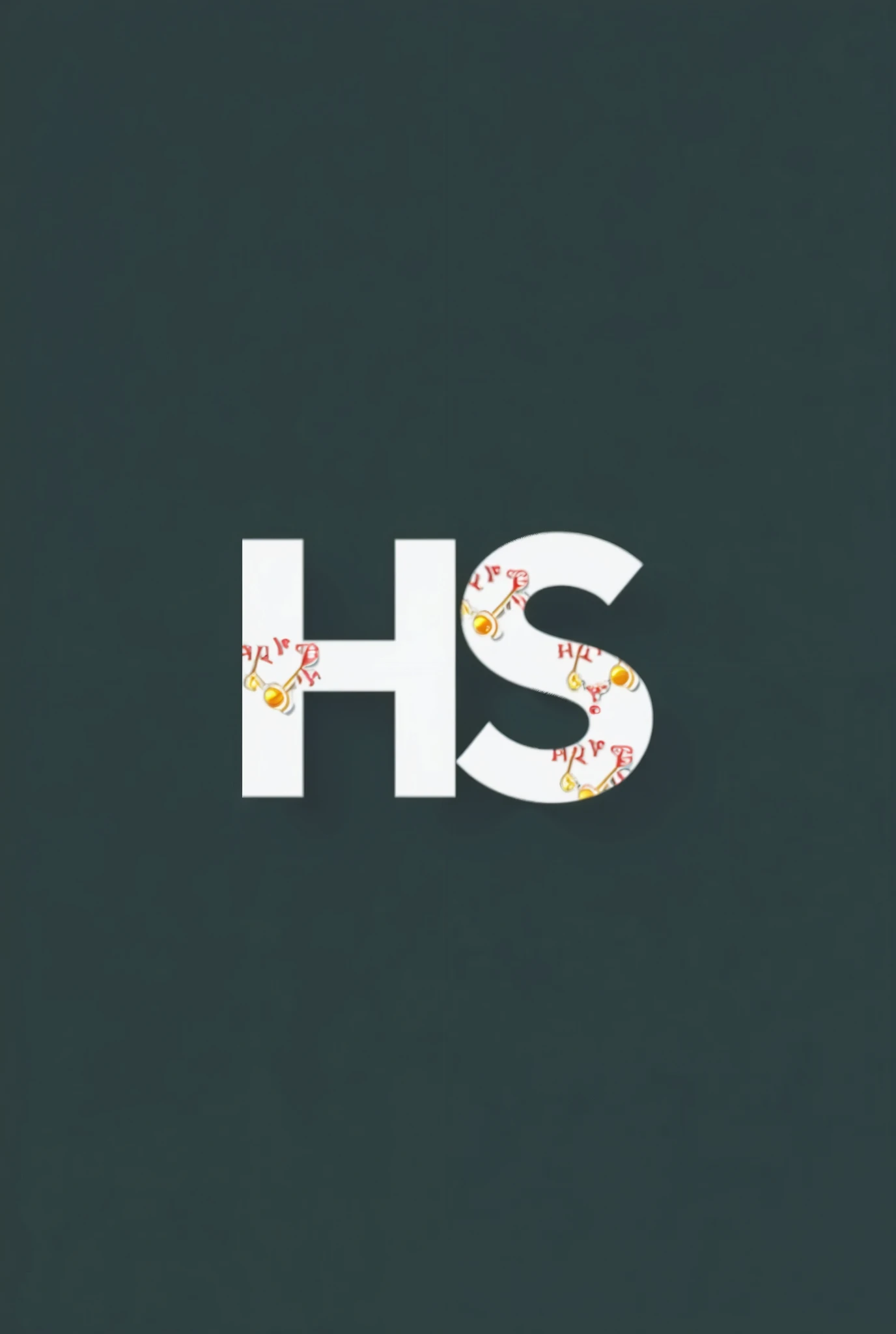 Logo for a tennis store called happy shop but preferably only turning off the HS in the logo 