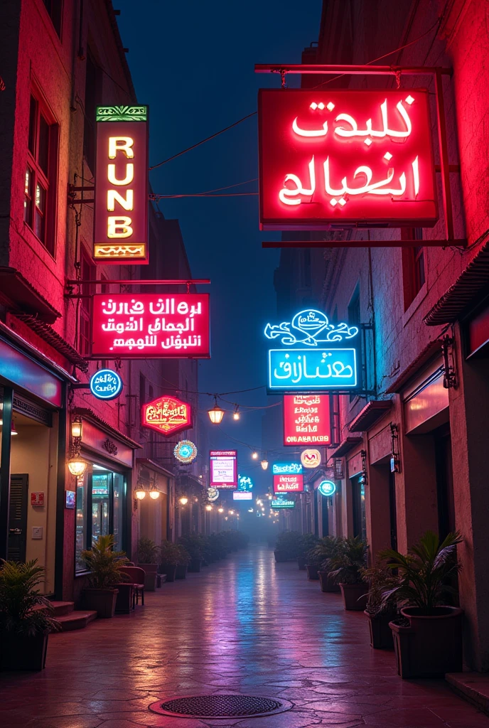 Jordanian neon signs