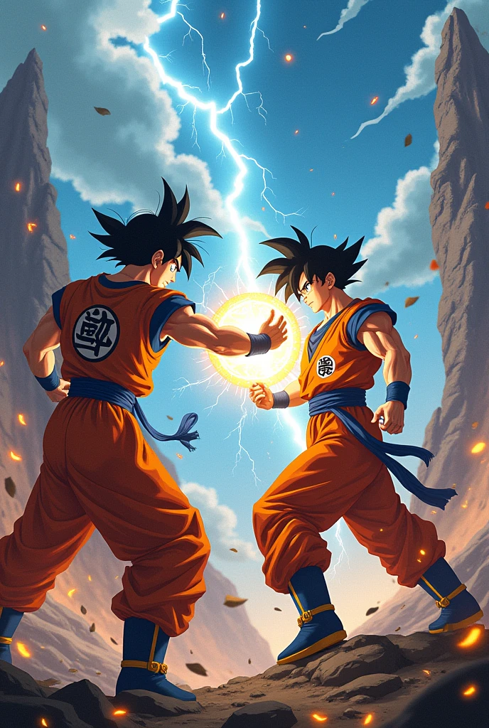Goku abrasand and Satoru Goyo's training