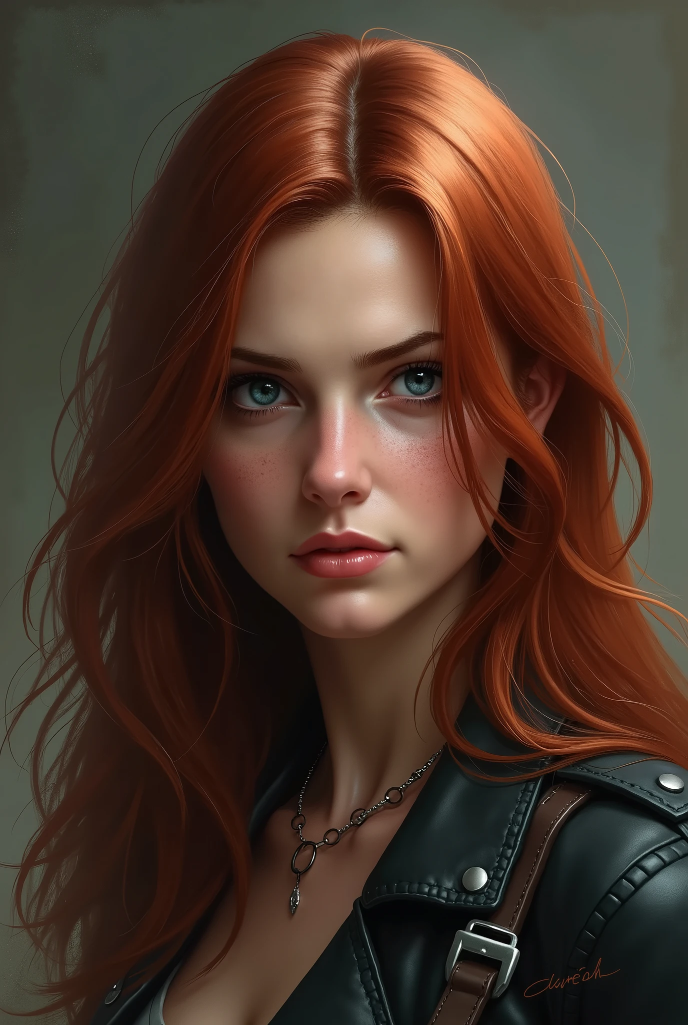 Claire Redfield as a  with long hair and blue eyes