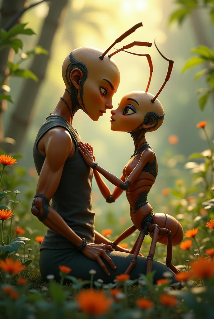 A man ant love