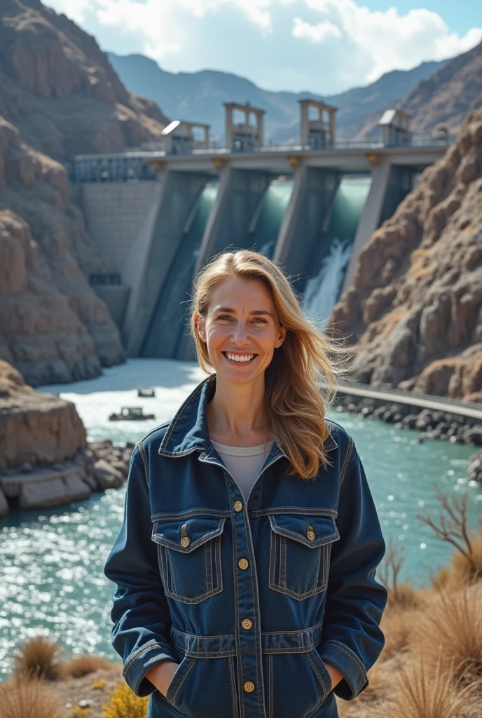The woman and her team finally paid off when the hydroelectric power plant started operating.