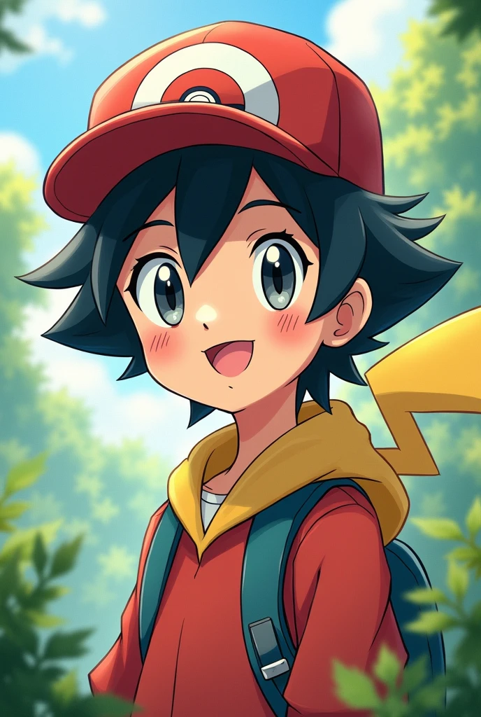 Ash from pokemon cute boy photo