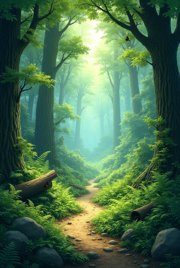 Photo of a very beautiful forest