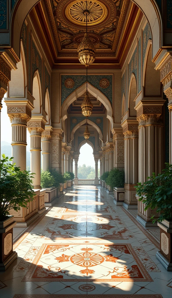 Architectural Splendor: A detailed image of the intricate tilework and architecture of one of the Sultan’s palaces, reflecting the opulence of his reign.