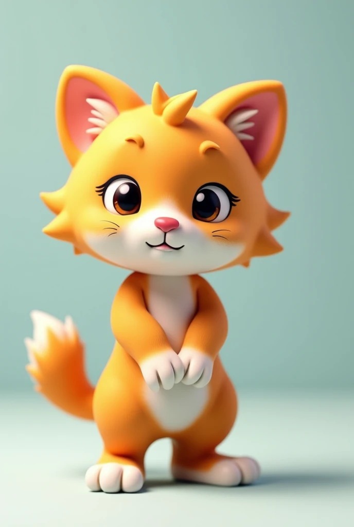 Yankee kitten 3D standing figure