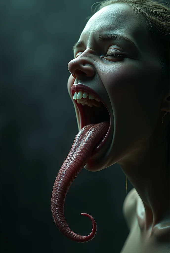 tongue that licks the throat