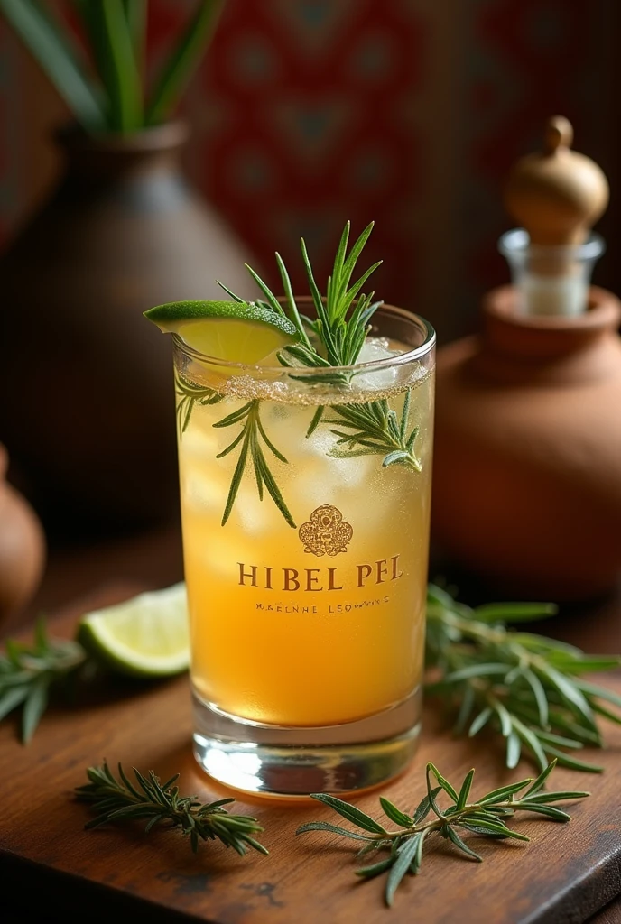 Give me a picture of a Peruvian pisco with herbs called &quot;El pisco de Miguel&quot;