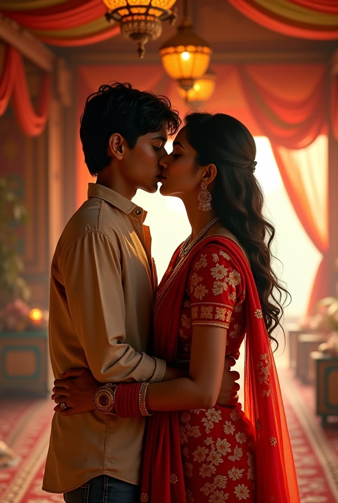 indian teen boy kissing actress samantha wears saree in lips in caravan 
