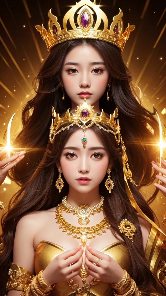Goddess gold Gorgeous background crown