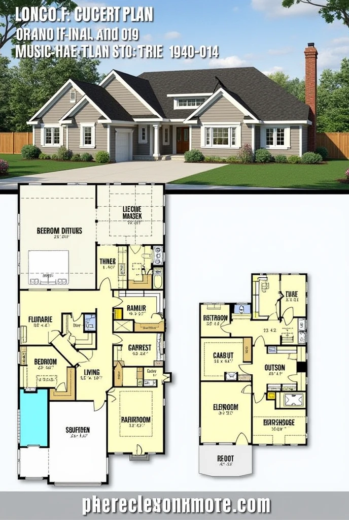 Give me a 1story detailed house plan