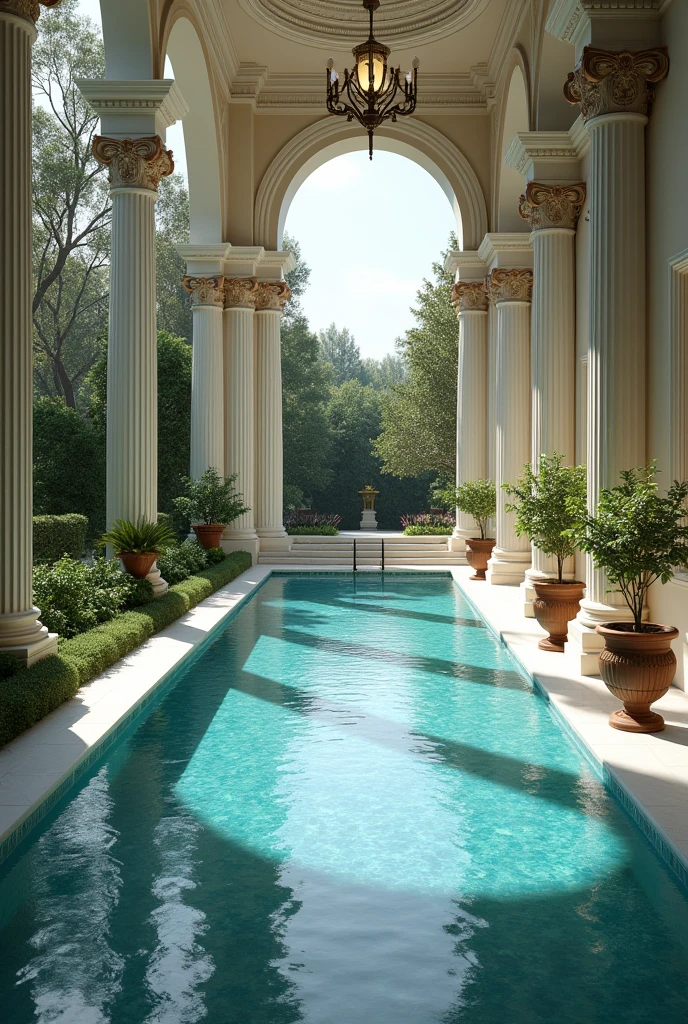 gym, Semi-Olympic pool and soccer field on the porch of a mansion