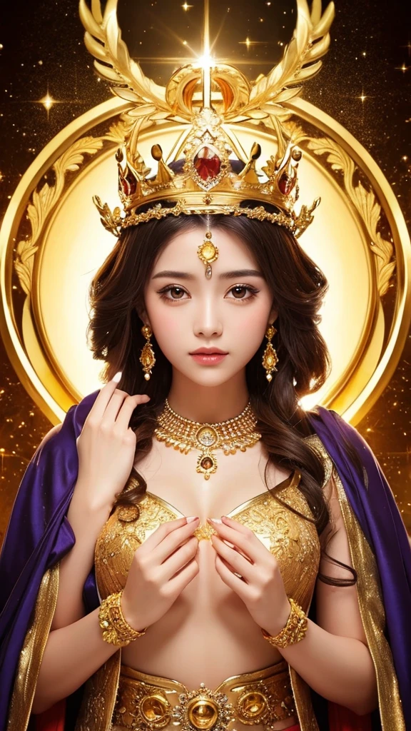 Goddess gold Gorgeous background crown