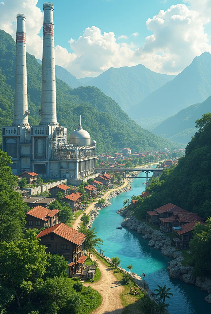 Andaliman village has become a shining example when the hydroelectric power plant started working.