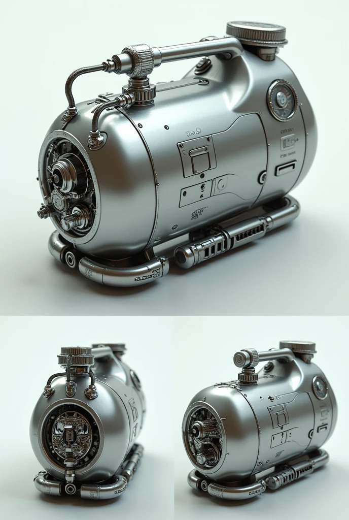 Oil can、trigger、Mechanical、Near future、Simple Background、Multiview, 