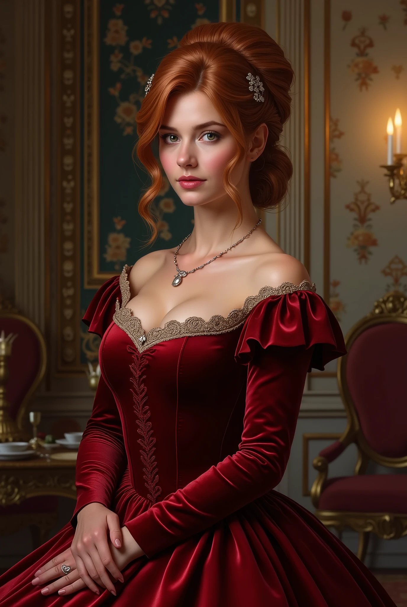 Claire Redfield as a noble lady from the Victorian Era