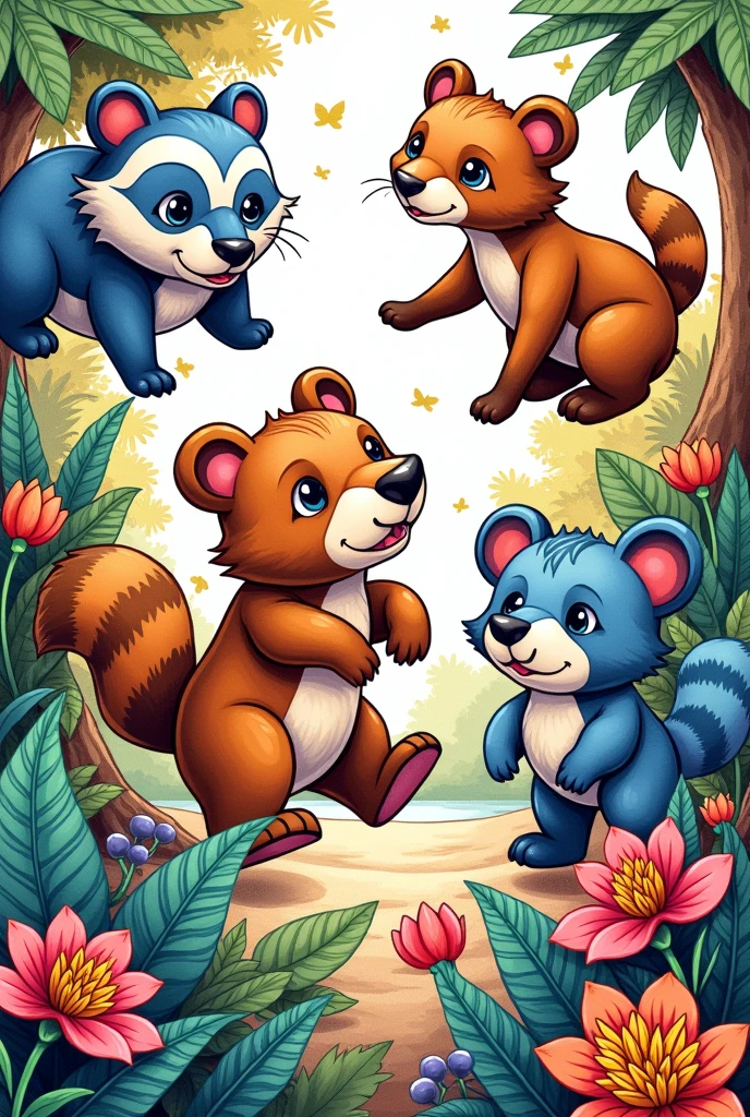 Animal coloring book