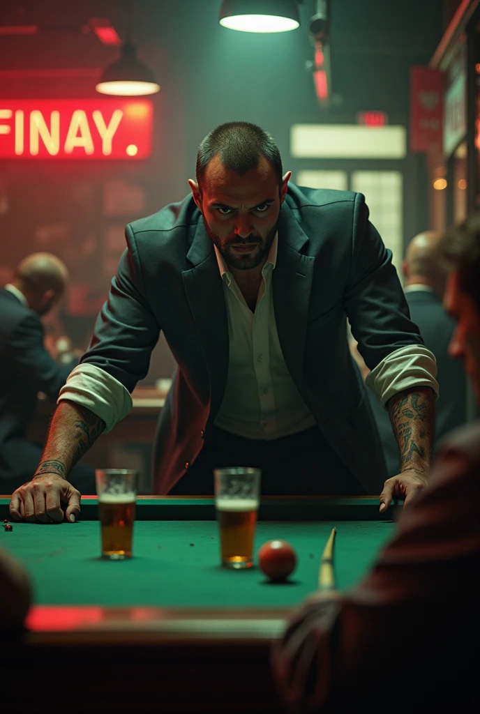 rude man in bar
