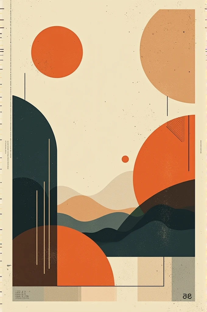 Retro abstract background simple contemporer